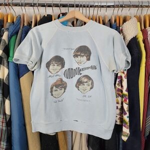 60s The Monkees Band Short Sleeve Sweatshirt